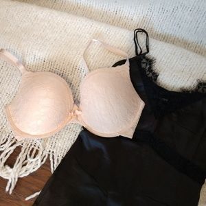 Beige aerie brooke bra